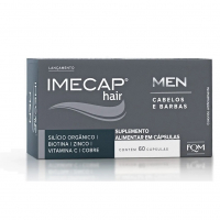 Imecap Hair Men 60 Cápsulas - Suplemento Para Cabelos & Barbas Masculinas na Pague Menos