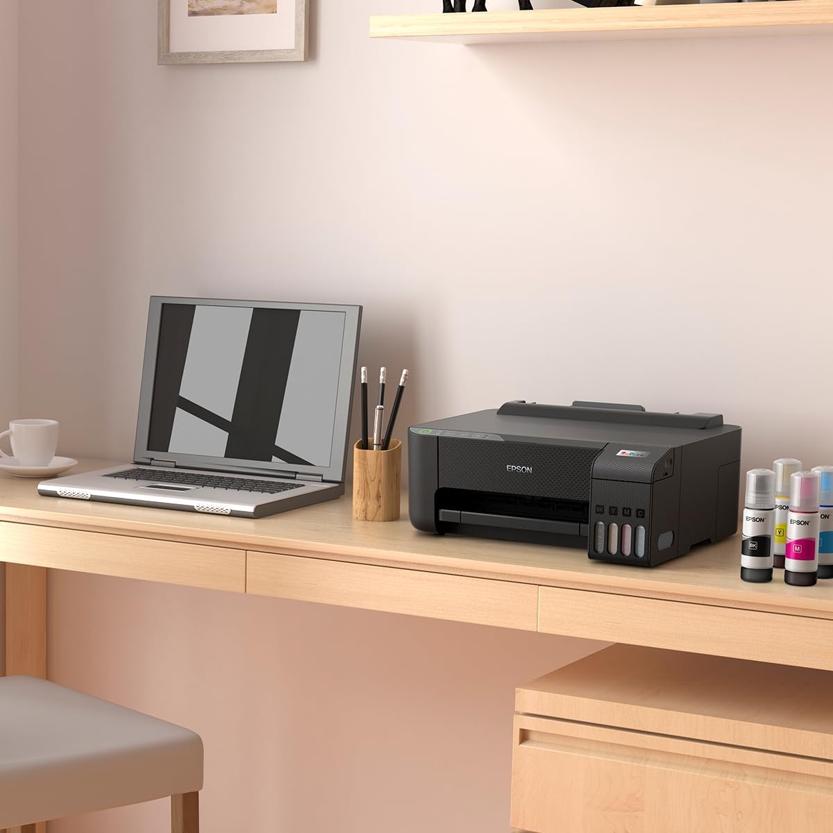 Impressora Epson EcoTank L1250 – Tanque de Tinta Colorida, Wi-Fi Direct, Comando de voz, Bivolt, Cor: Preto na Amazon