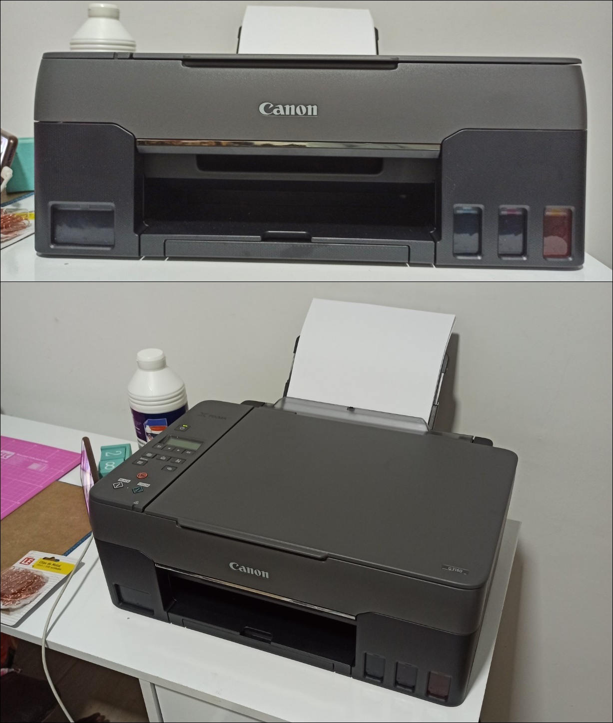 Impressora Multifuncional Canon G3160 Wireless USB Bivolt Cinza E Preto na Carrefour