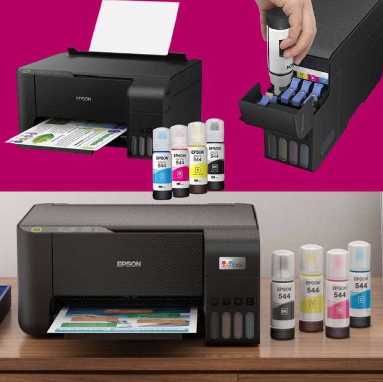 Impressora Multifuncional Epson Ecotank L3210 – Tanque de Tinta Colorida USB na Magazine Luiza