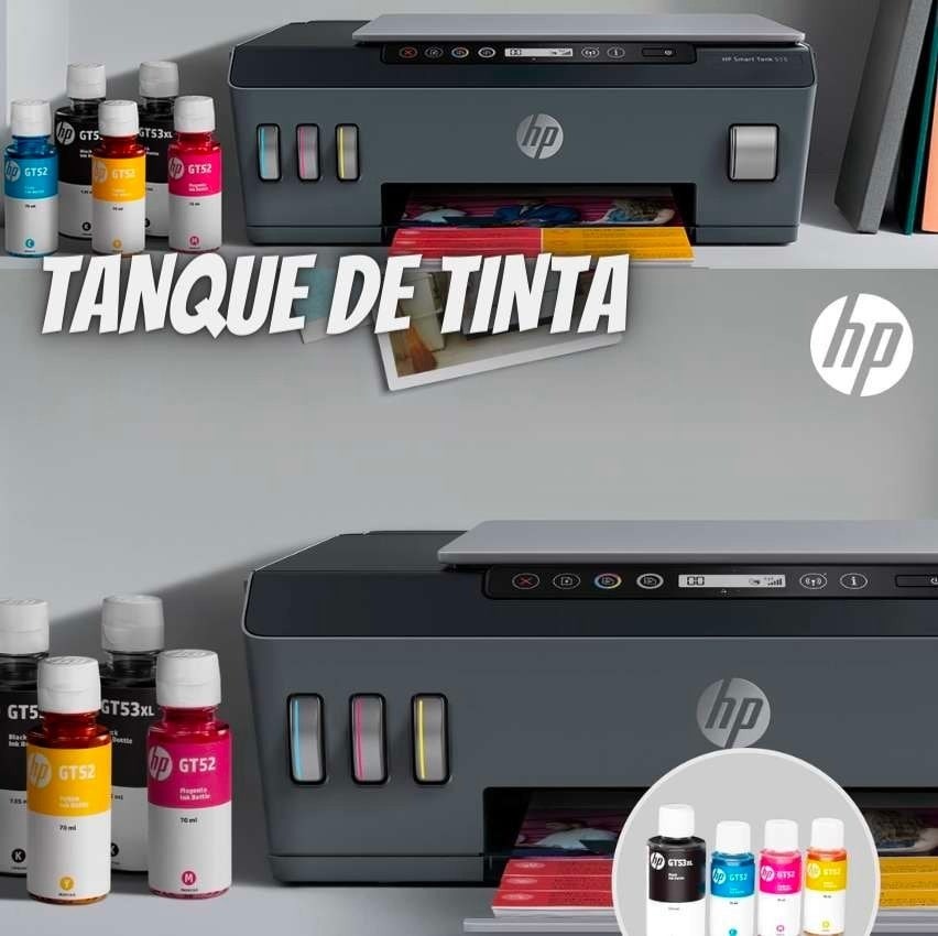 Impressora Multifuncional HP Smart Tank 517 – Preto na Girafa
