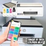 Impressora Multifuncional HP Smart Tank 583 Tanque de Tinta Colorida Wi-Fi (4A8D8A) - Impressora, Copiadora e Scanner na Amazon