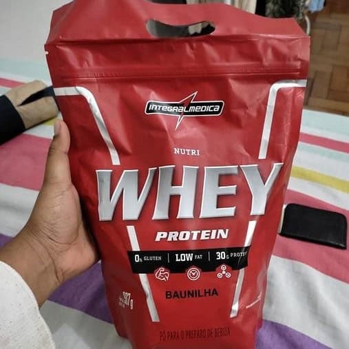 Integralmédica - Hipercalórico Nutri Whey Protein Pouch - 900g - Baunilha na Amazon