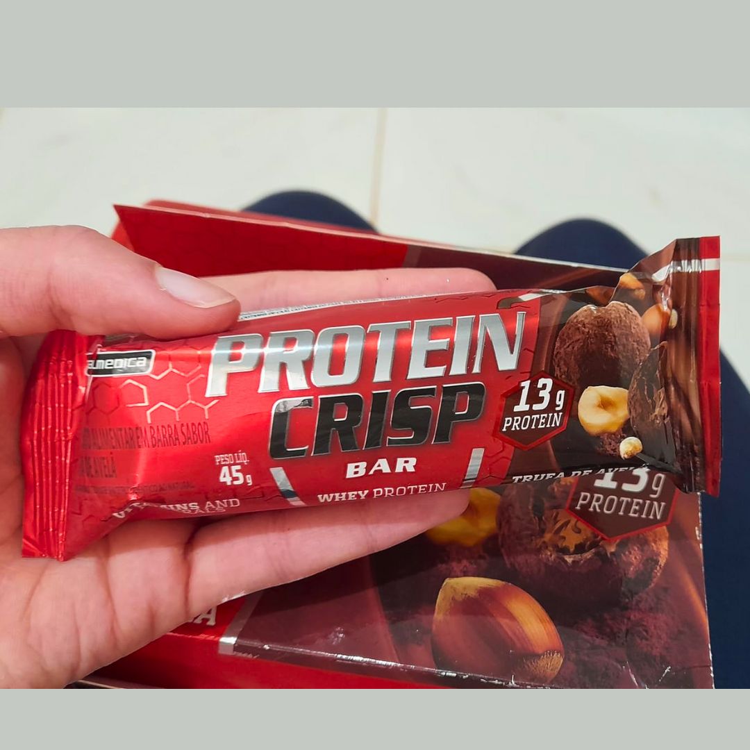 Integralmedica – Barra de Proteína Whey Protein Crisp Bar Ovomaltine – Snack Proteíco – Pré e Pós-Treino – 12 Unidades na Amazon