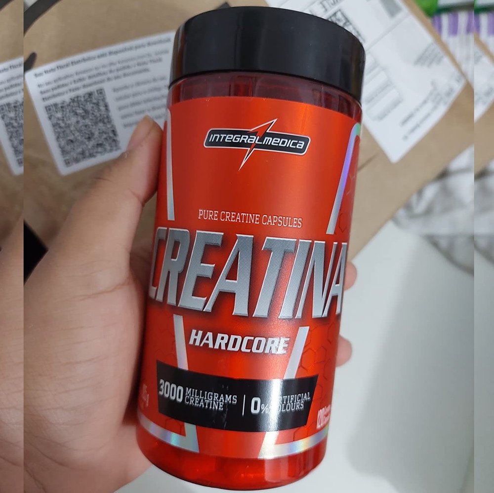 Integralmedica – Creatina em Cápsulas Hardcore – 100% Pura e Monohidratada – 120 Cápsulas na Amazon