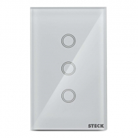 Interruptor Inteligente Smarteck 4X2" 3 Módulos Bivolt Touch Wi-fi Branco, Compatível Com Alexa na Amazon