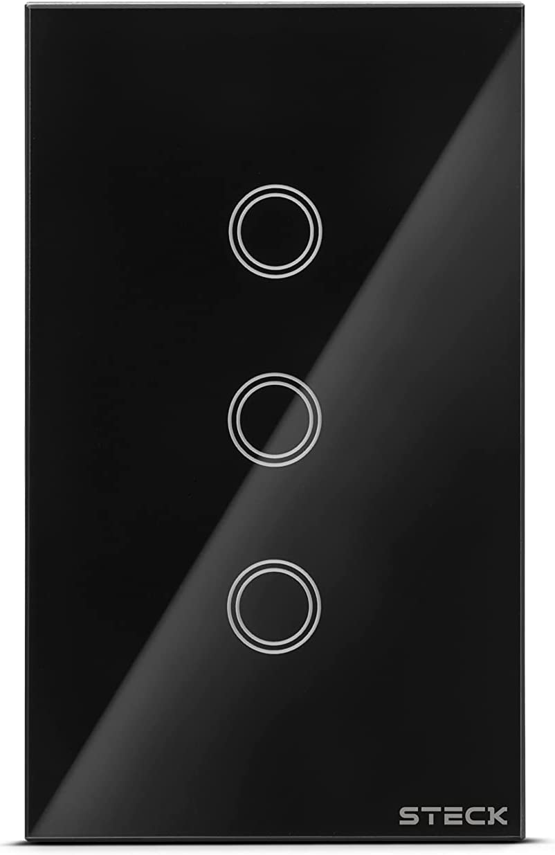 Interruptor Inteligente Smarteck 4X2″ 3 Módulos Bivolt Touch Wi-fi Preto, compatível com Alexa na Amazon