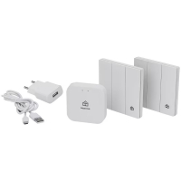 Interruptor Smart Botão Positivo Bluetooth 3 Teclas E 9 Comandos Com Hub E 2 Smart Botão - Branco na Casas Bahia
