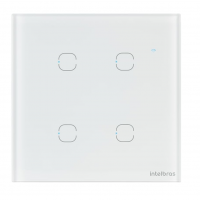 Interruptor Smart Wi-Fi Touch Compatível Com Alexa Com 4 Teclas EWS 1004 Branco Intelbras na Amazon