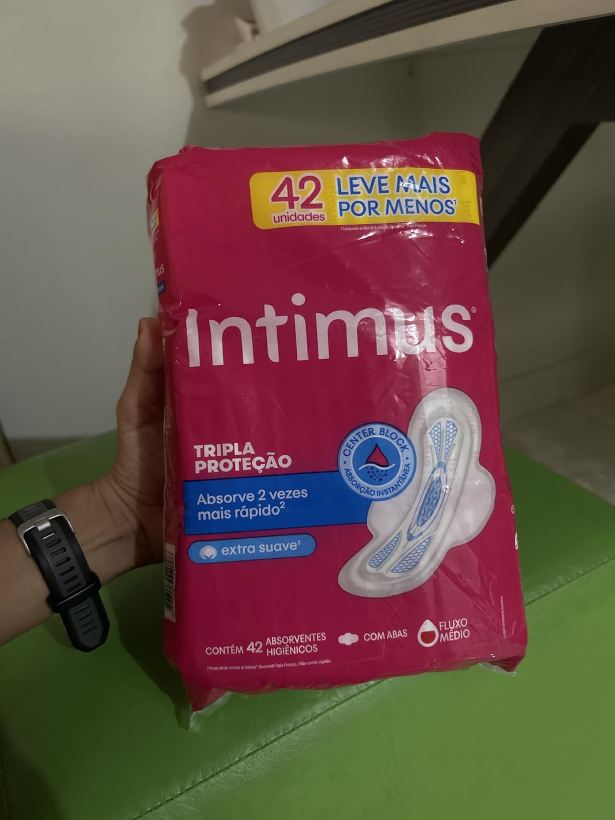 Intimus Absorvente Externo Tripla Proteção Cobertura Suave Com Abas – 42 un na Amazon