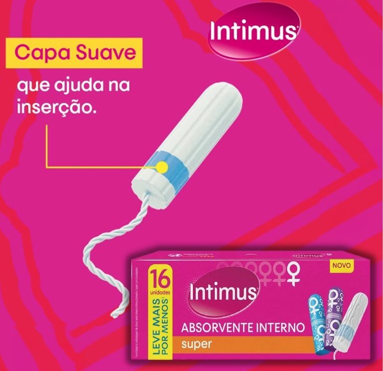 Intimus Absorvente Interno Super, 16 Unidades na Amazon