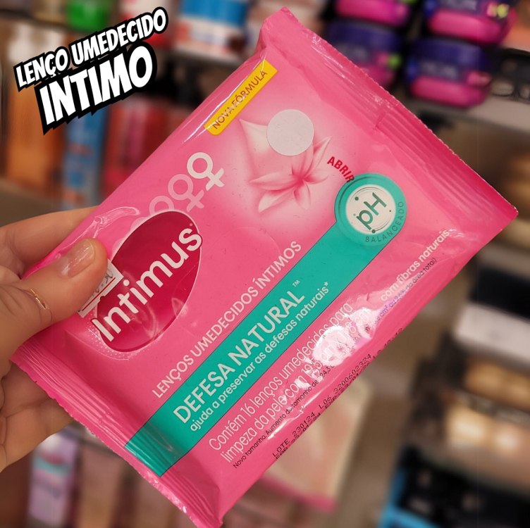 Intimus Lenços Umedecidos, Com Perfume, 16 unidades na Amazon
