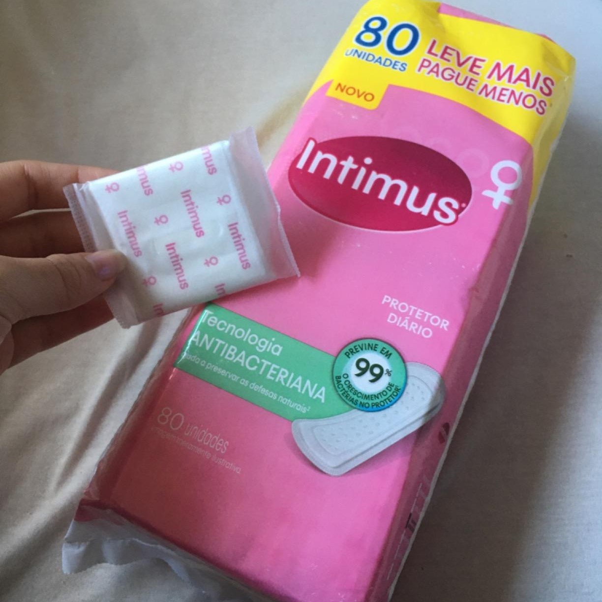 Intimus Protetor Diário Days Antibacteriana, 80 Unidades na Amazon
