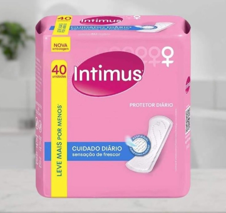 Intimus – Protetor Diário sem Perfume, 40 unidades – Leve 40 Pague 30 na Amazon