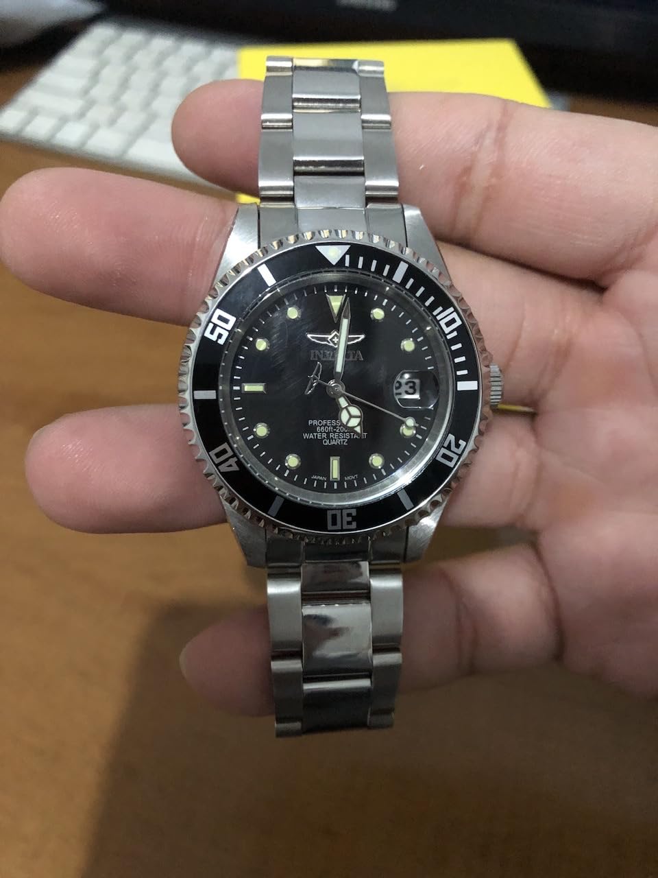 Invicta Relógio masculino 8932OB Pro Diver mostrador analógico quartzo prata, Aço inoxidável, 8932OB na Amazon