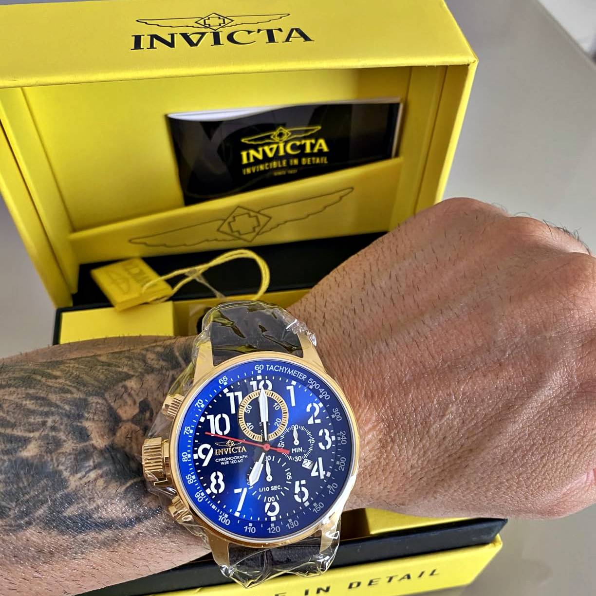 Invicta Relógio masculino com pulseira cronógrafo I Force Collection na Amazon