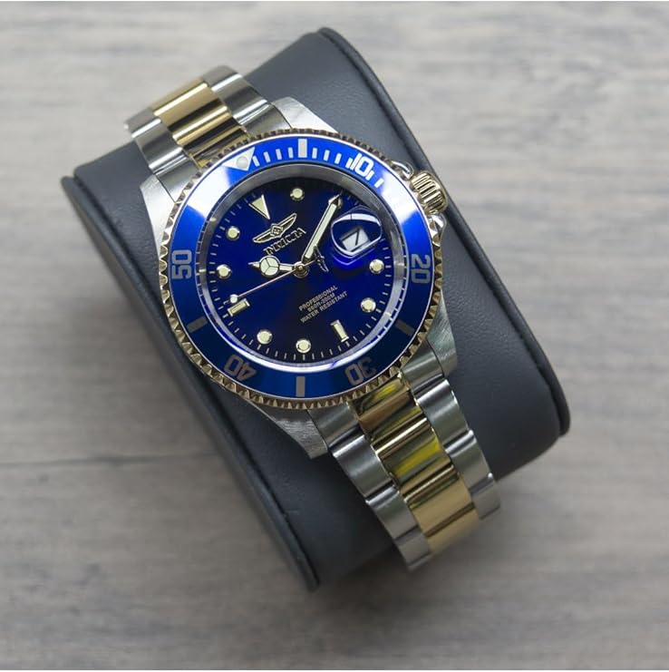 Invicta Relógio masculino de quartzo Pro Diver com pulseira de aço inoxidável na Amazon