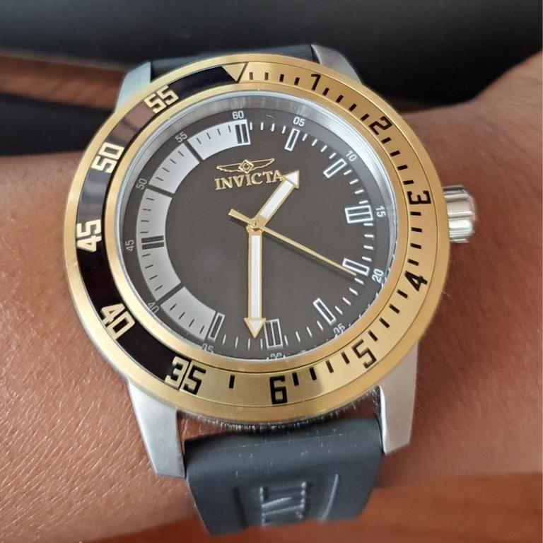 Invicta Relógio masculino especial de aço inoxidável, Preto, Relógio de quartzo na Amazon