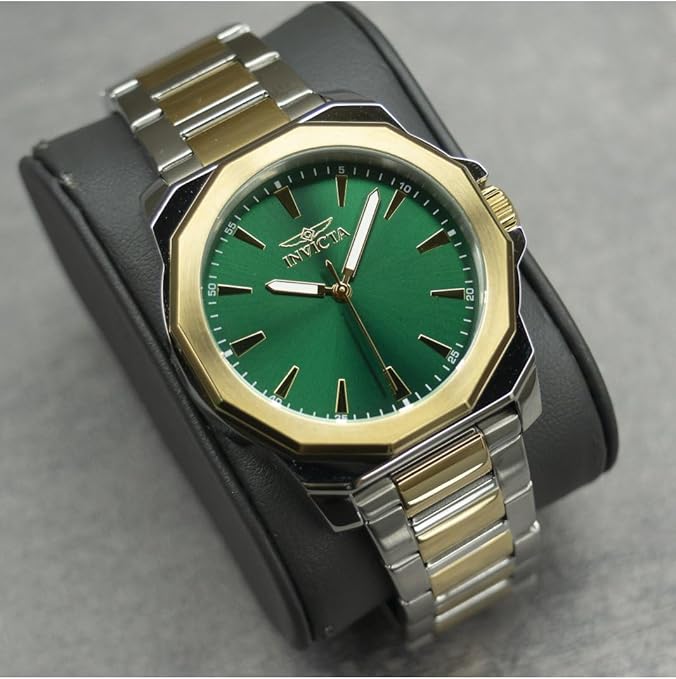 Invicta Relógio masculino Speedway 42 mm de quartzo em aço inoxidável, dois tons (modelo: 46836), Dois tons, Tendência na Amazon