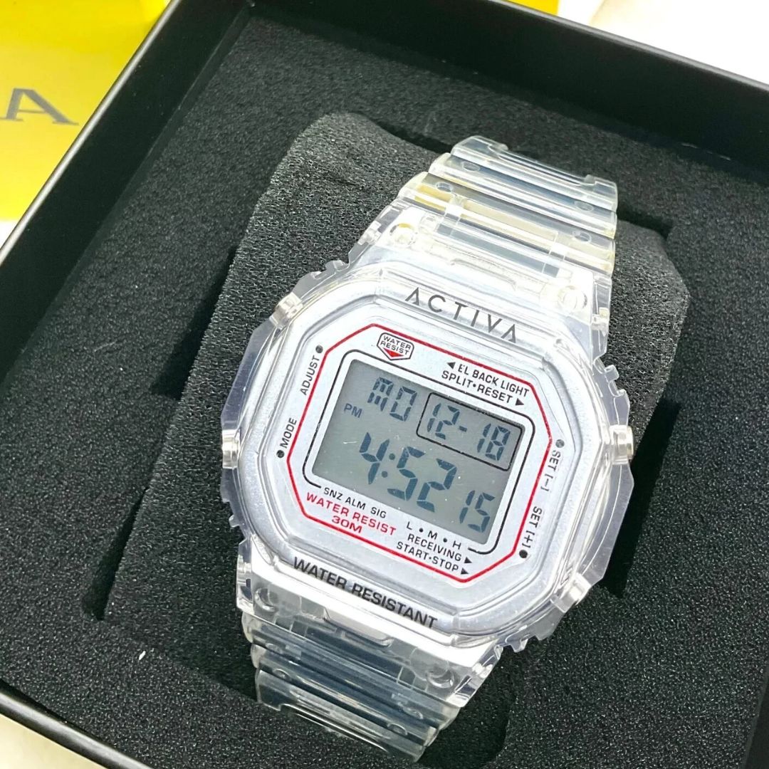 Invicta Relógio resistente a choques, branco transparente, Branco na Amazon