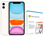 iPhone 11 Apple 64GB Branco 6,1” 12MP – iOS + Microsoft 365 Personal Office 365 apps 1TB na Magazine Luiza