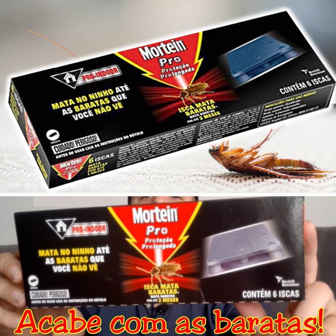 Iscas Mata Baratas Mortein 6 unidades na Amazon