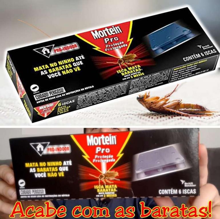 Iscas Mata Baratas Mortein 6 unidades na Amazon