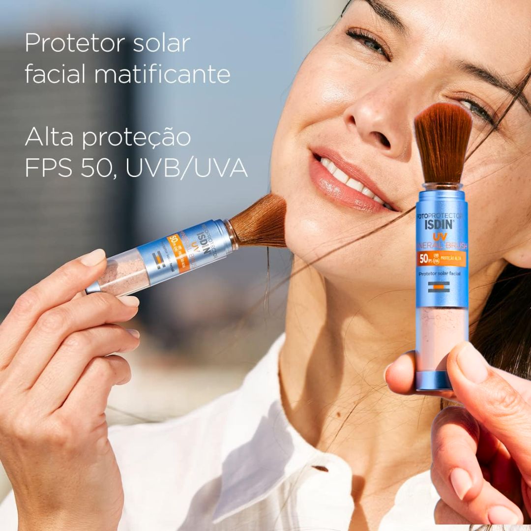 ISDIN Protetor Solar Em Pó Sem Cor Uv Brush Mineral Fps 50 2G na Amazon