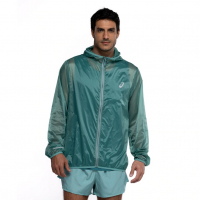 Jaqueta Corta-Vento Masculina ASICS Com Capuz Ultraleve Compacta na Centauro