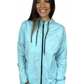 Jaqueta Corta Vento Run II Feminino Azul Claro na Decathlon