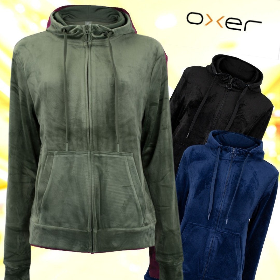 Jaqueta de Plush Feminina Oxer com Capuz e Bolso na Centauro