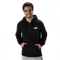 Jaqueta Puma Com Capuz Essentials Small Logo FZ Hoodie FL na Centauro