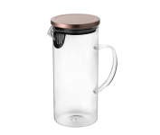 Jarra de Vidro Mimo Style Borossilicato Com Alça e Tampa Hermética 1,3 Litros na Amazon