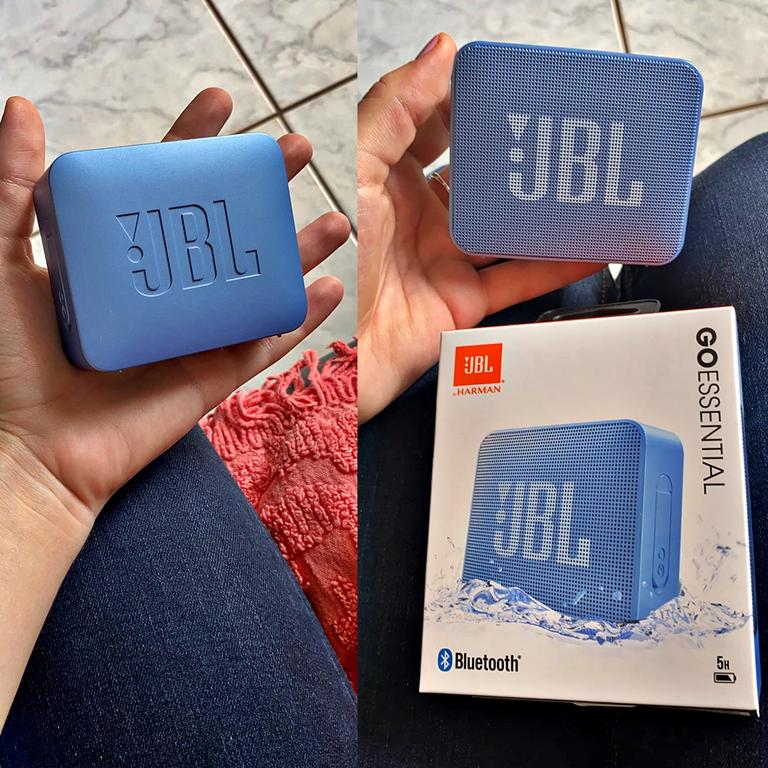 JBL, Caixa de Som Bluetooth, Go Essential, à Prova d’água – Azul na Amazon