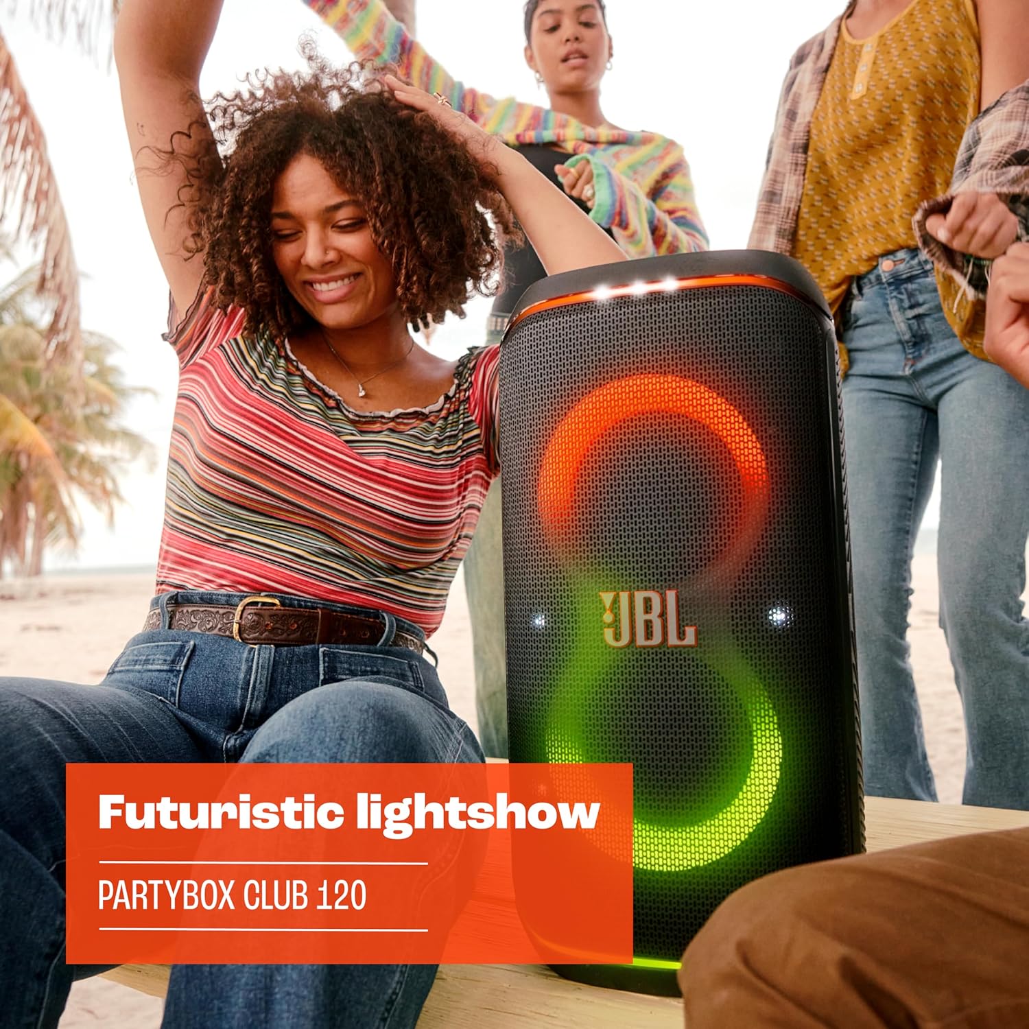 JBL, Caixa de Som, PartyBox Club 120, Bluetooth, Show de Luzes, À Prova de Respingos – 160W RMS na Amazon