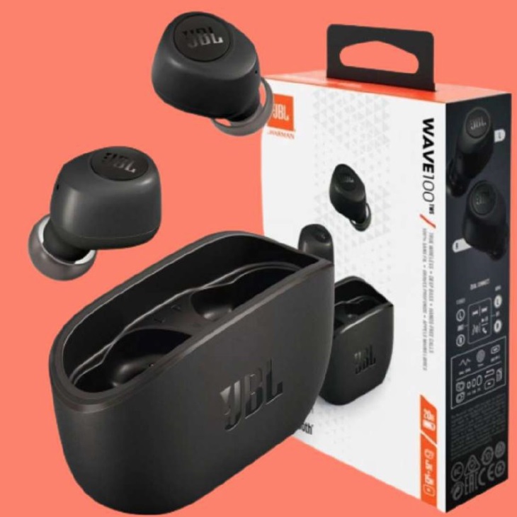 JBL, Fone de Ouvido Bluetooth, Wave 100TWS – Preto na Amazon
