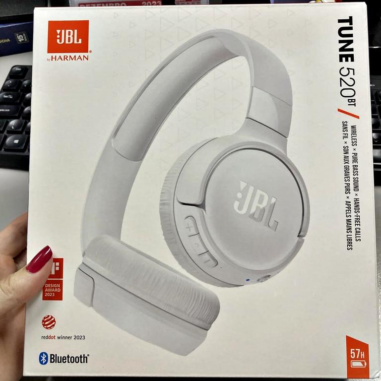 JBL, Fone de Ouvido On-ear, Headphone, Tune 520BT, Sem Fio – Branco na Amazon