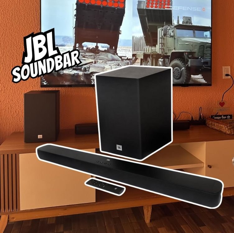 JBL, Soundbar, Bluetooth, Cinema SB180, 2.1 Canais, Subwoofer de 6,5″ Sem Fio na Amazon