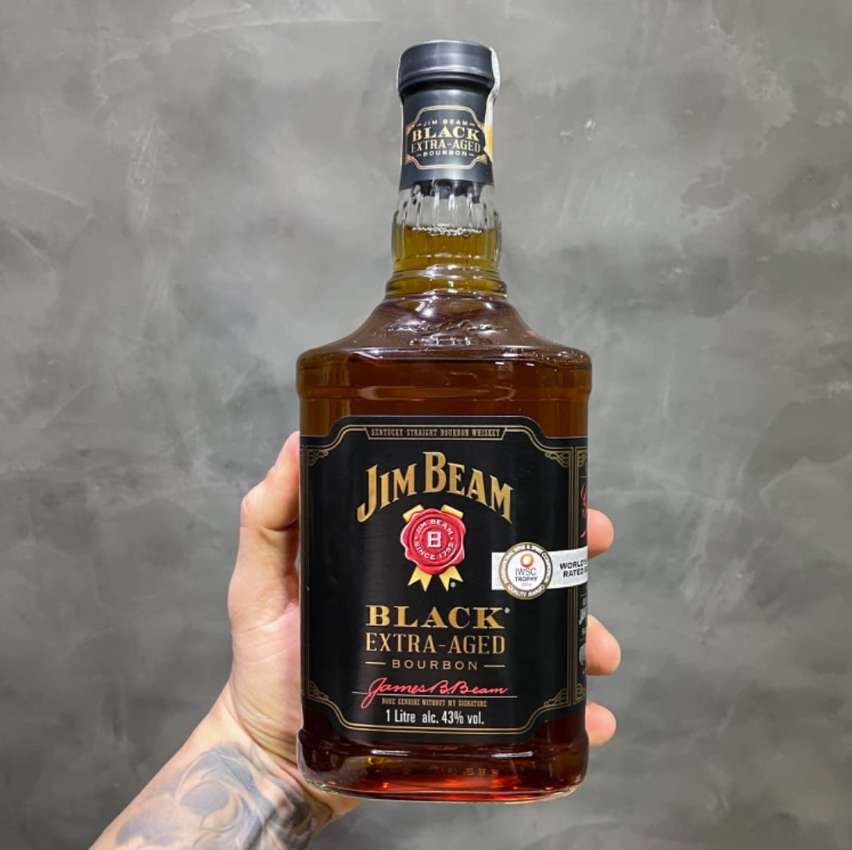 Jim Beam Black Extra Aged Bourbon Whisky Americano 1000ml na Americanas