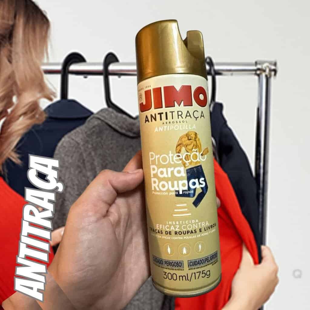 Jimo Anti Traça Inseticida Proteção Para Roupas E Livros Sem Cheiro Aerossol 300Ml na Amazon