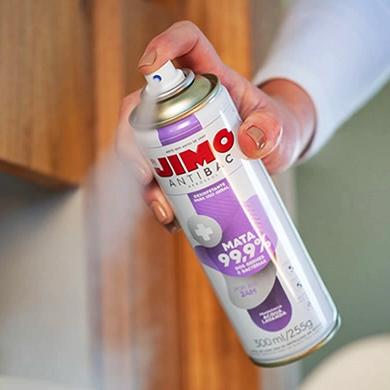 JIMO Antibac Desifentante Mata 99,9% das Bactérias Vírus e Fungos Agindo por 24h Remove Mau Odor dos Pets Lixo e Tabaco Acqua Lavanda 300ml na Amazon