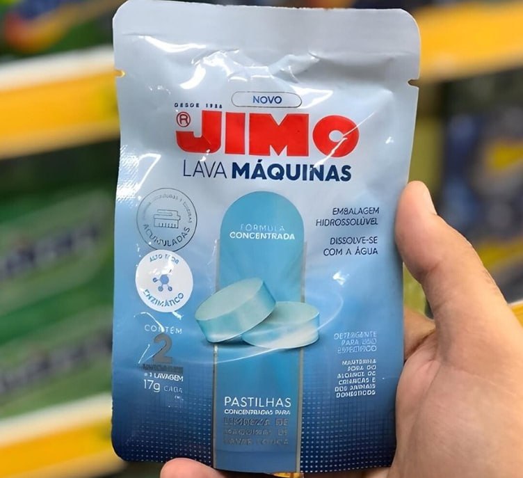 Jimo Lava Máquinas Lavagem Interna de Lava Louça Limpeza e Higenização Elimina Gordura e Resíduos Detergente Concentrado 2 pastilhas na Amazon