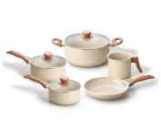 Jogo com 5 Panelas Oikos Antiaderentes de Revestimento Cerâmico na Amazon