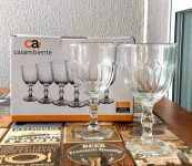 Jogo com 6 Taças, Vidro, 16.5 Cm, Lotus, Casambiente na Amazon