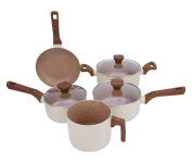 Jogo de 5 Panelas Alumínio Indução Mimo Style Pratic Cook Crema na Amazon