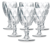 Jogo de 6 Taças de Vidro Diamond Transparente na Amazon
