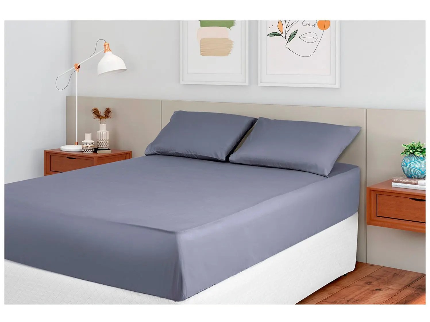 Jogo de Cama Casal 100% Poliéster Marcelino Têxtil Hypercal 3 Peças na Amazon