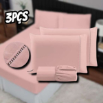 Jogo de Cama Casal Percal 400 Fios Ponto Palito 03 Peças, Antiácaro, Anti-pilling com Toque Macio – Rose na Amazon