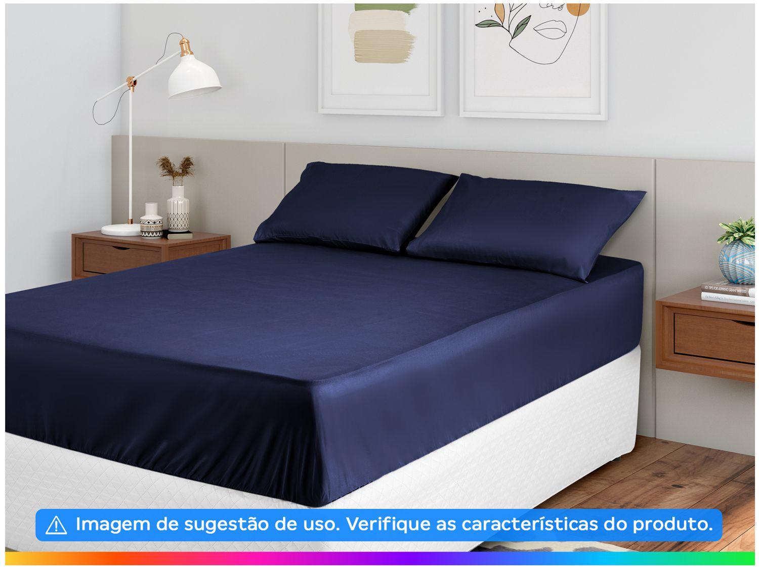 Jogo de Cama Casal Poliéster Marcelino Têxtil 400 Fios Hypercal 3 Peças na Magazine Luiza