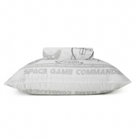 Jogo De Cama Infantil Solteiro 2 Peças Space Game Branco na Riachuelo
